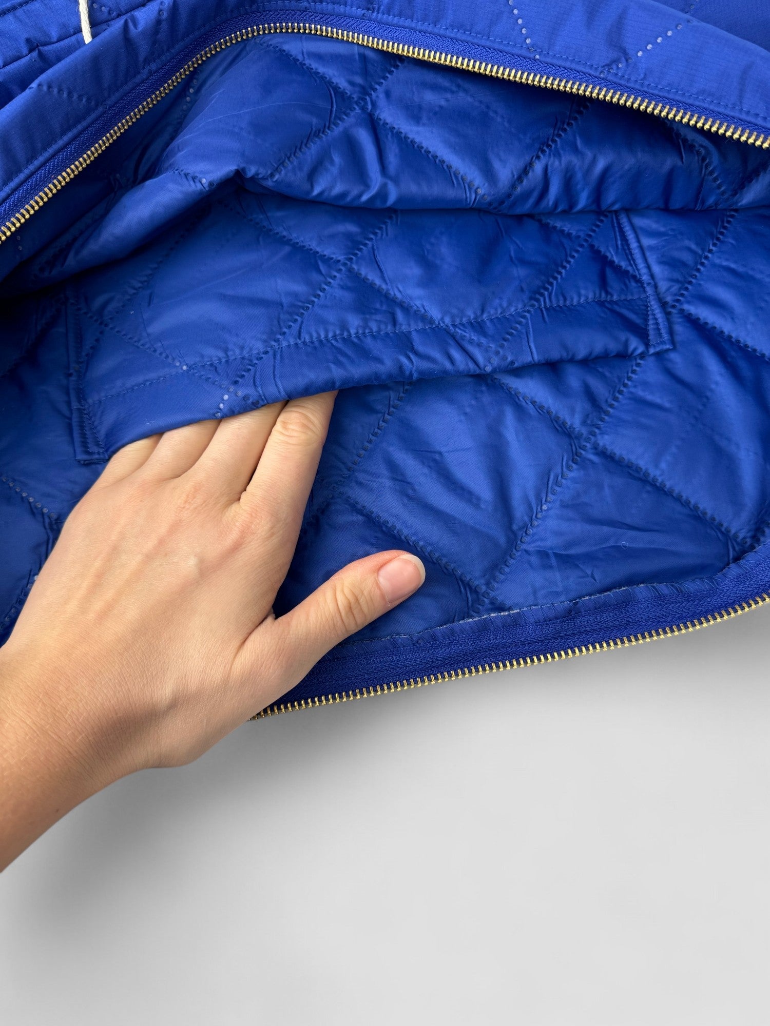 Kamping Studios Stepptasche, blau, Produktfoto, Innenansicht