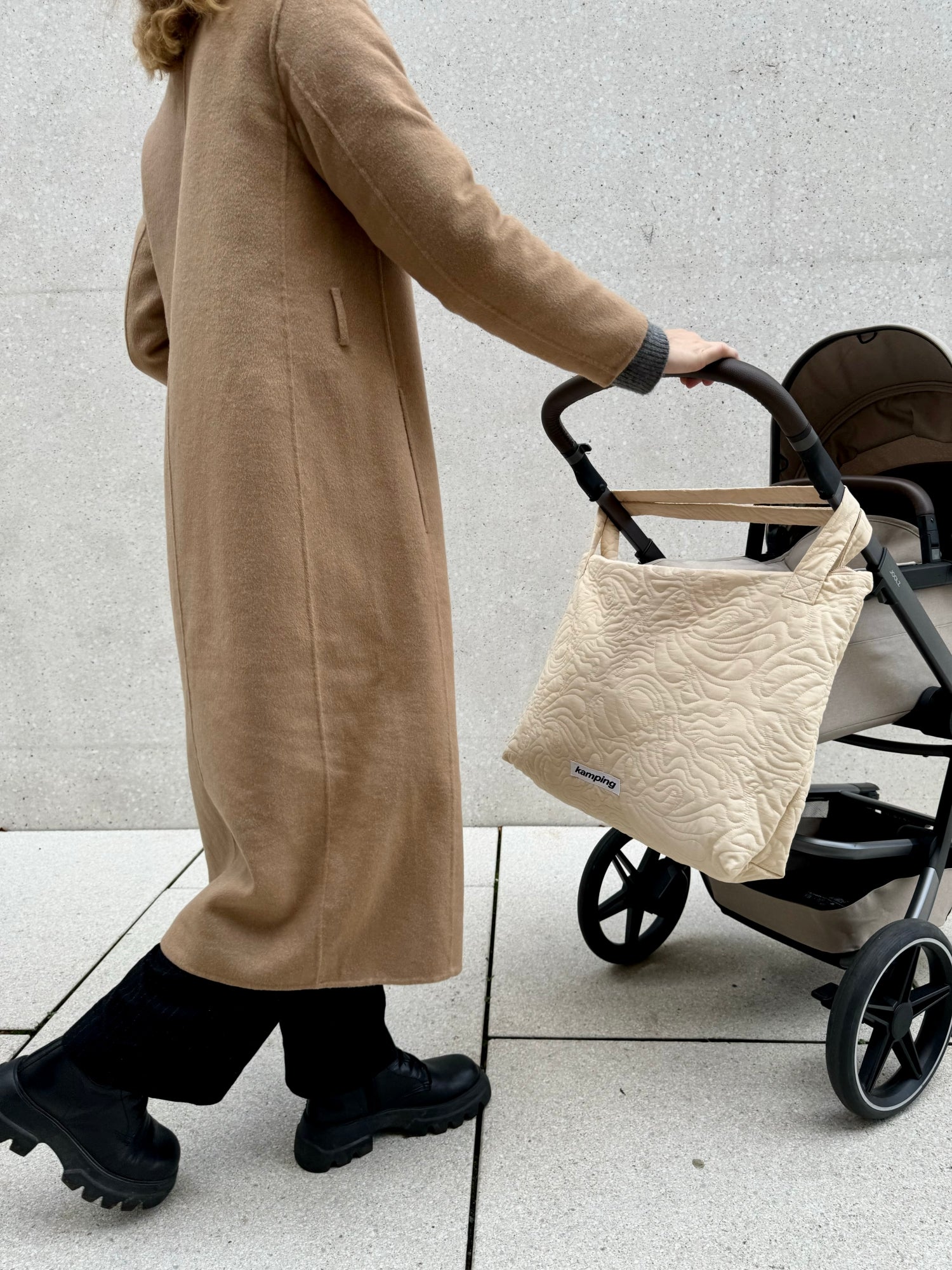 Mom-Bag / Weekender - Beige Swirl