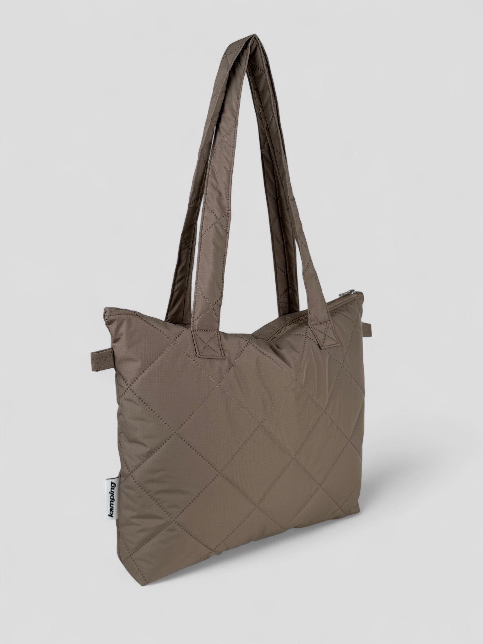Kamping Studios Everyday-Stepptasche, beige, Produktfoto, Seitenansicht