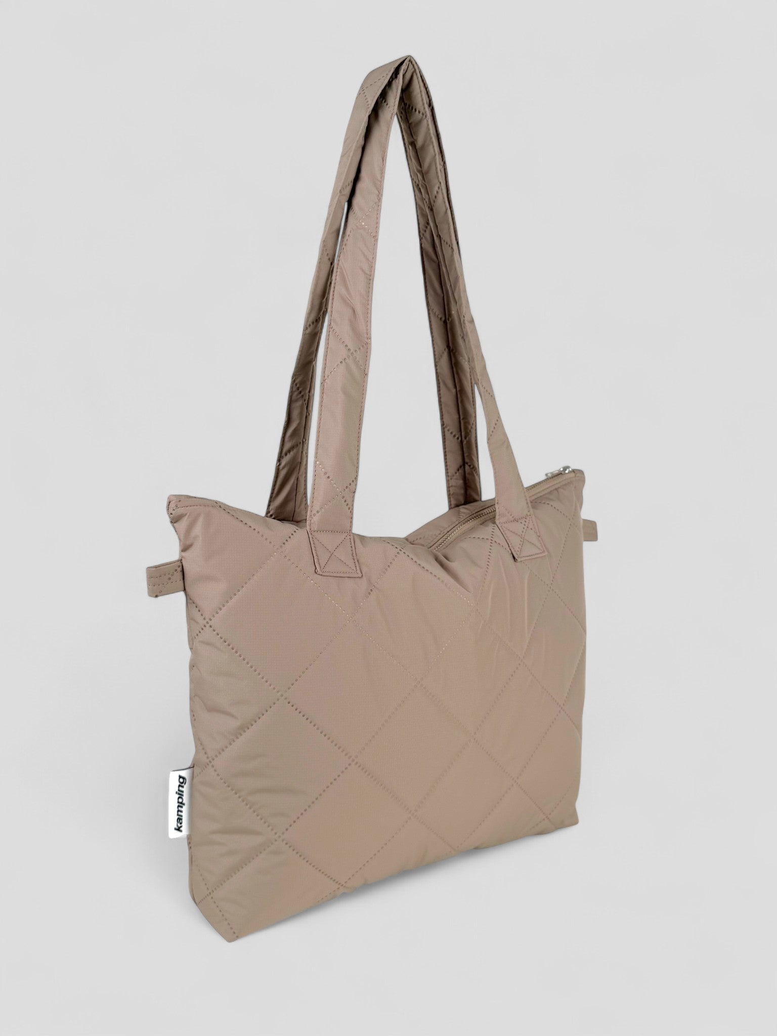 Kamping Studios Everyday-Stepptasche, beige, Produktfoto, Seitenansicht