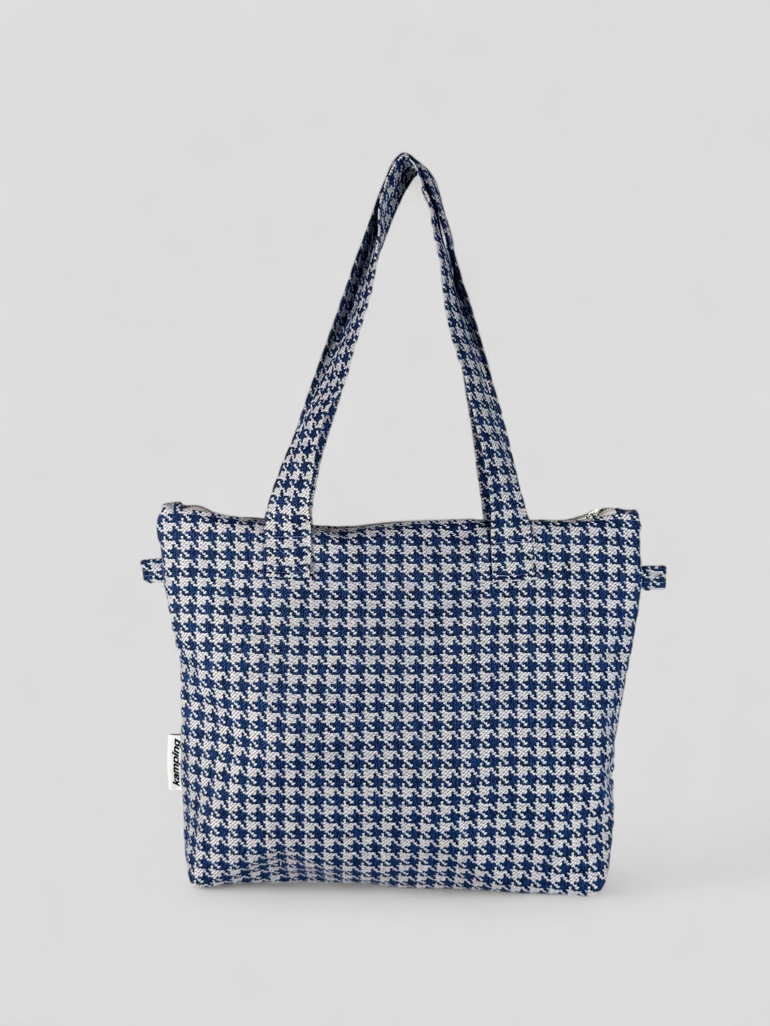 Kamping Studios Everyday Handtasche blau-kariert, Produktfoto, Vorderseite 