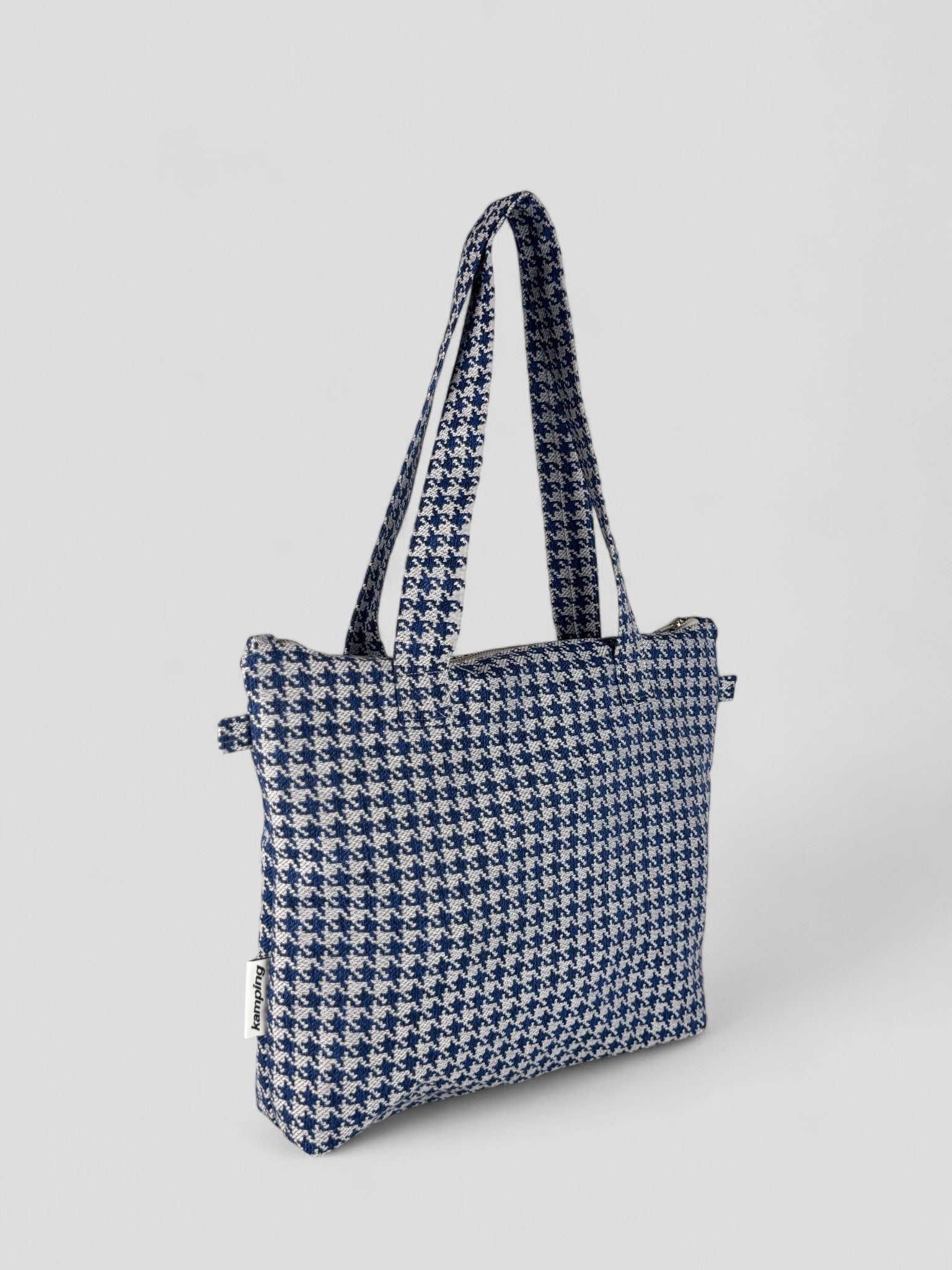 Kamping Studios Everyday Handtasche mit blau-kariert, Produktfoto, Seitenansicht