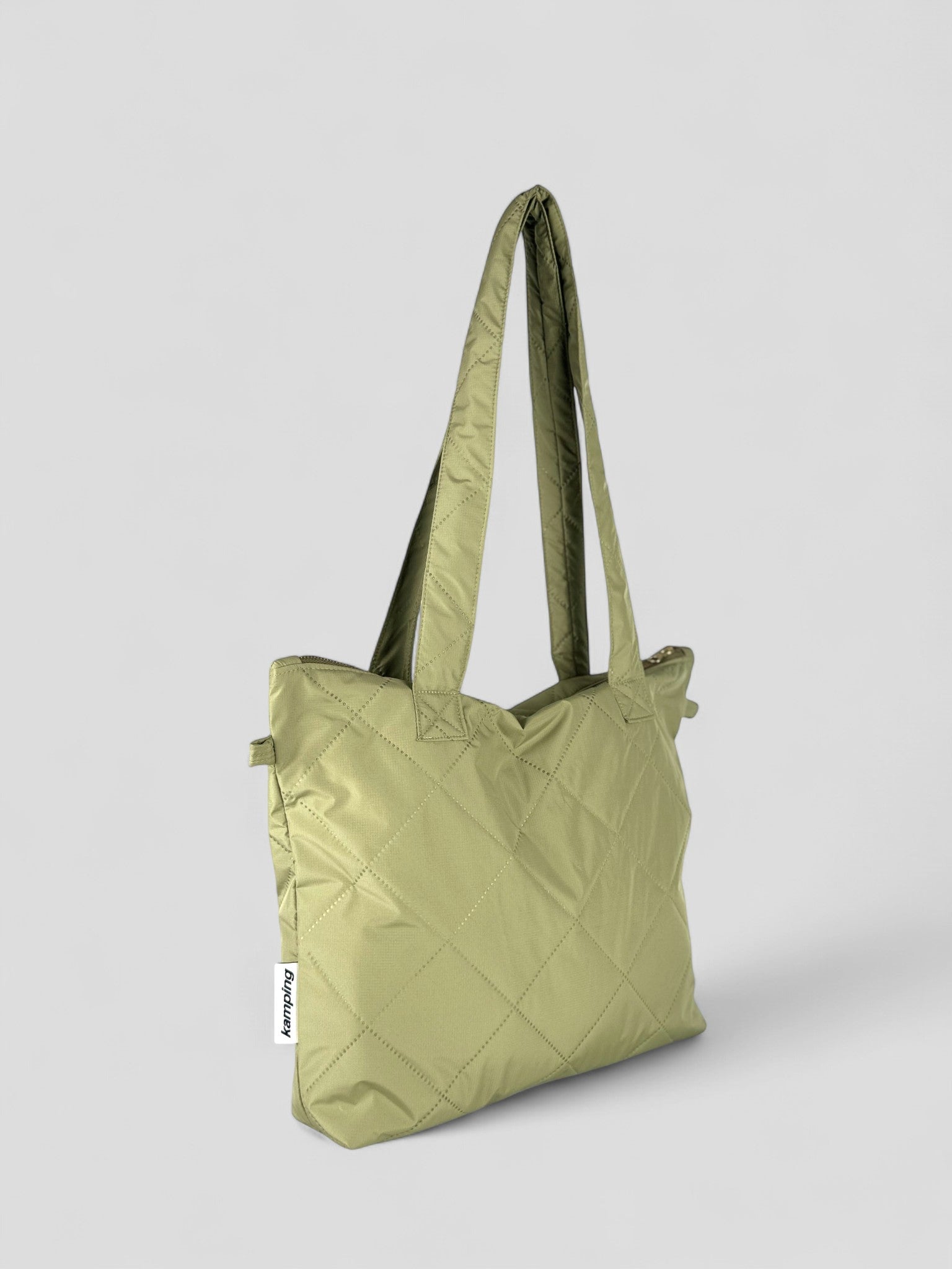 Kamping Studios Everyday-Stepptasche  in Matcha-Gruen, Produktfoto, Seitenansicht