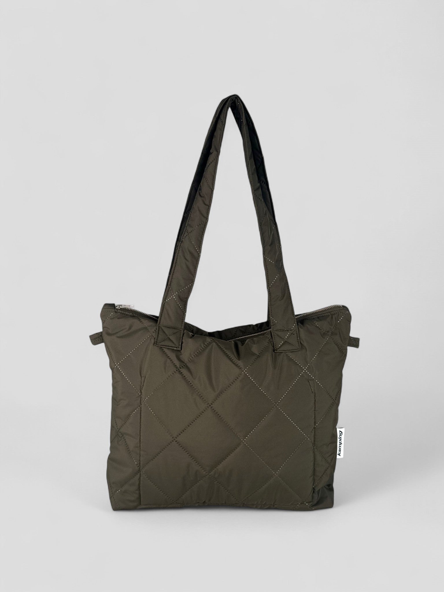 Kamping Studios Everyday-Stepptasche, Olive-Gruen mit Schultergurt, Produktfoto, Rückseite