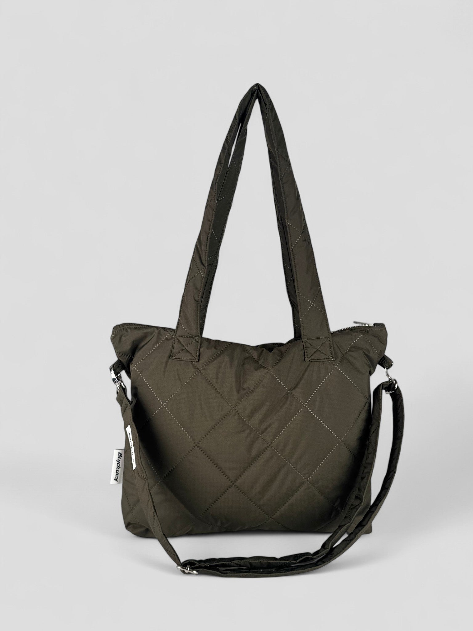Kamping Studios Everyday-Stepptasche, Olive-Gruen mit Schultergurt, Produktfoto, Vorderansicht