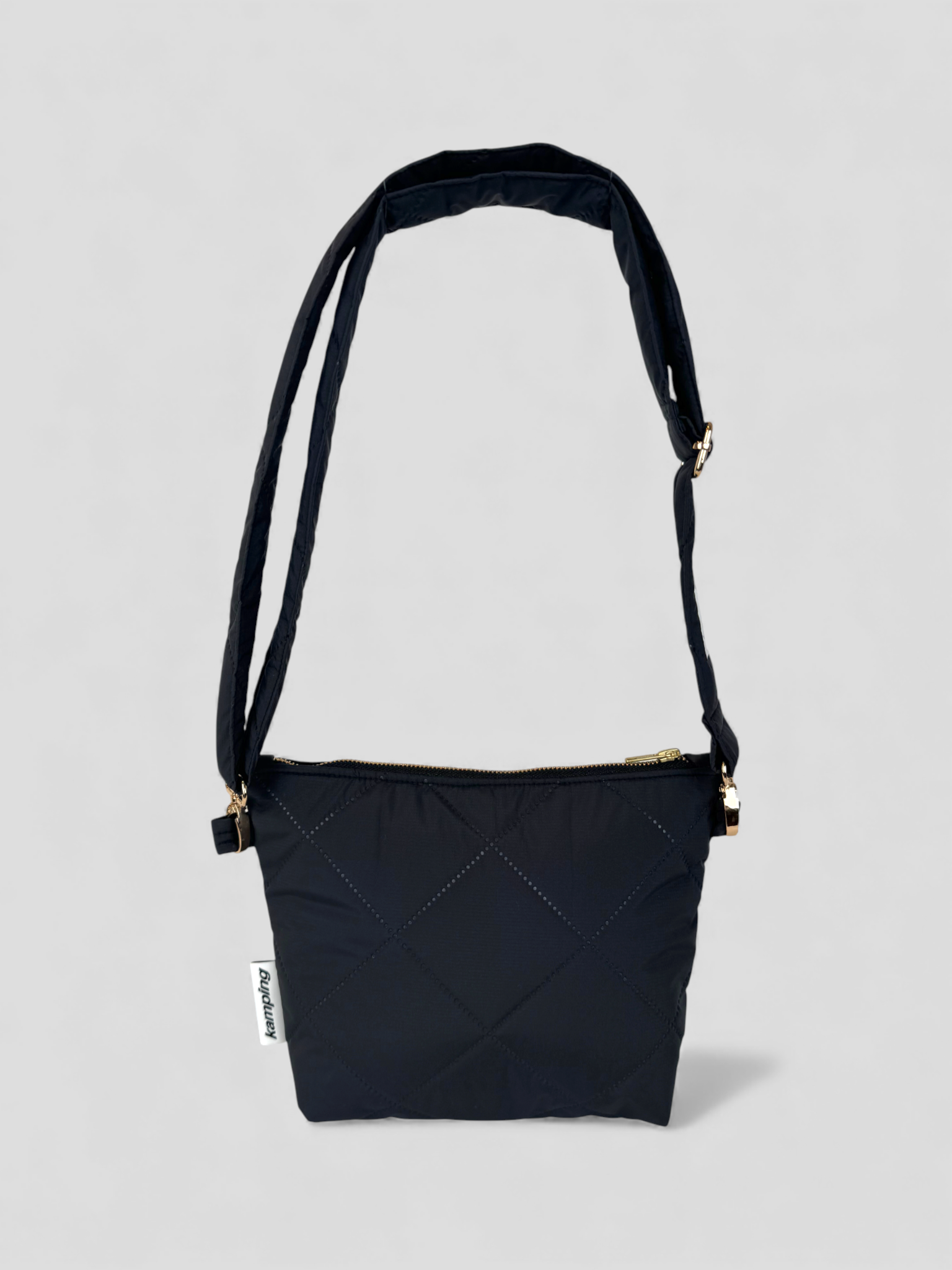 City-Kamp Gesteppte Bauchtasche - Schwarz-Anthrazit