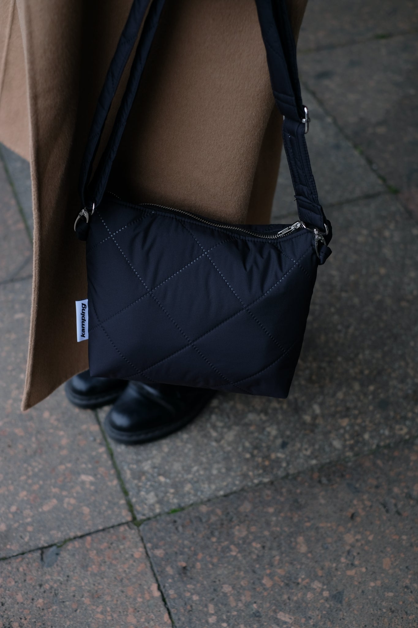 City-Kamp Gesteppte Bauchtasche - Mocha