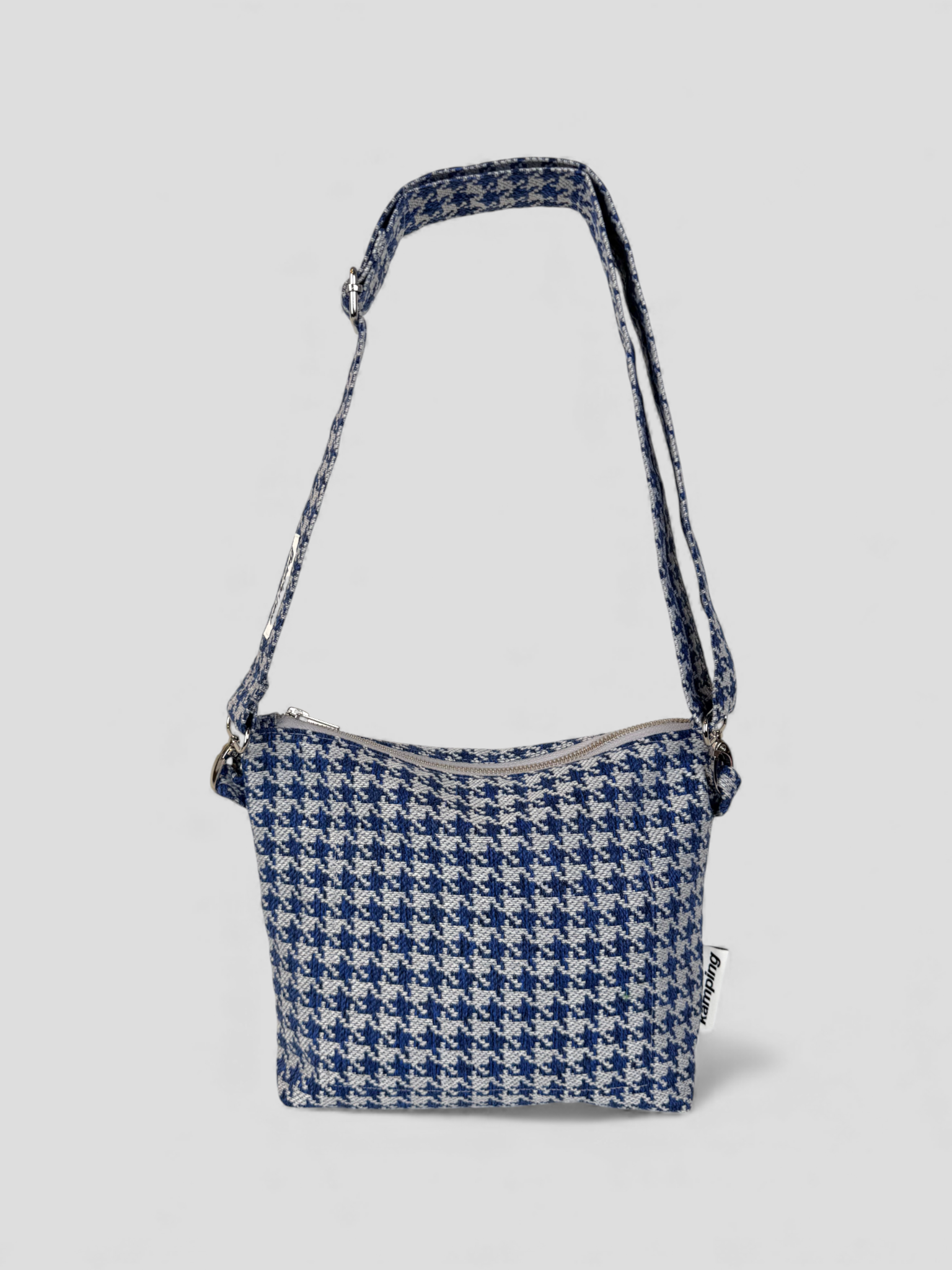 City-Kamp Bauchtasche - Hahnentritt Blau