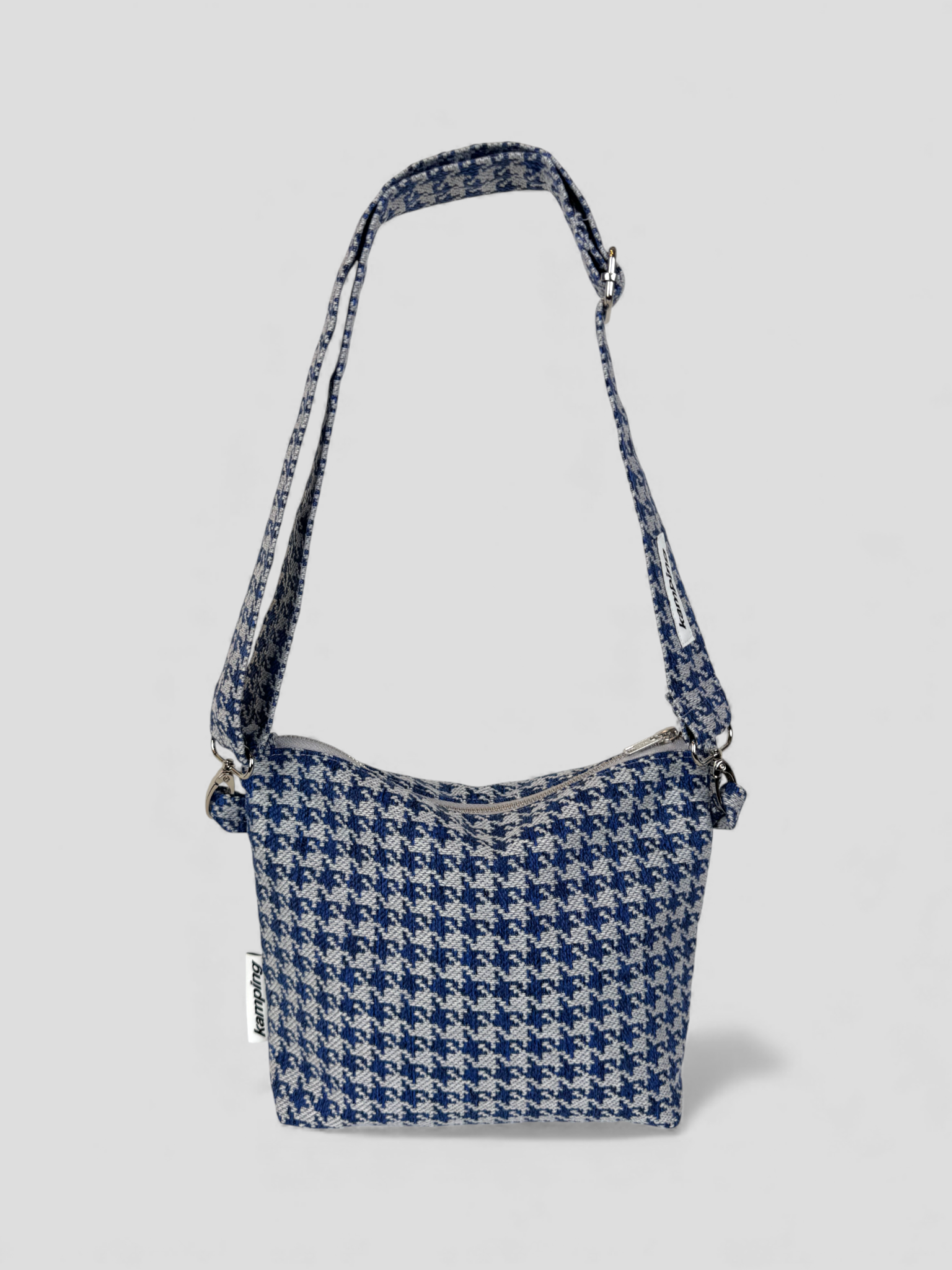 City-Kamp Bauchtasche - Hahnentritt Blau