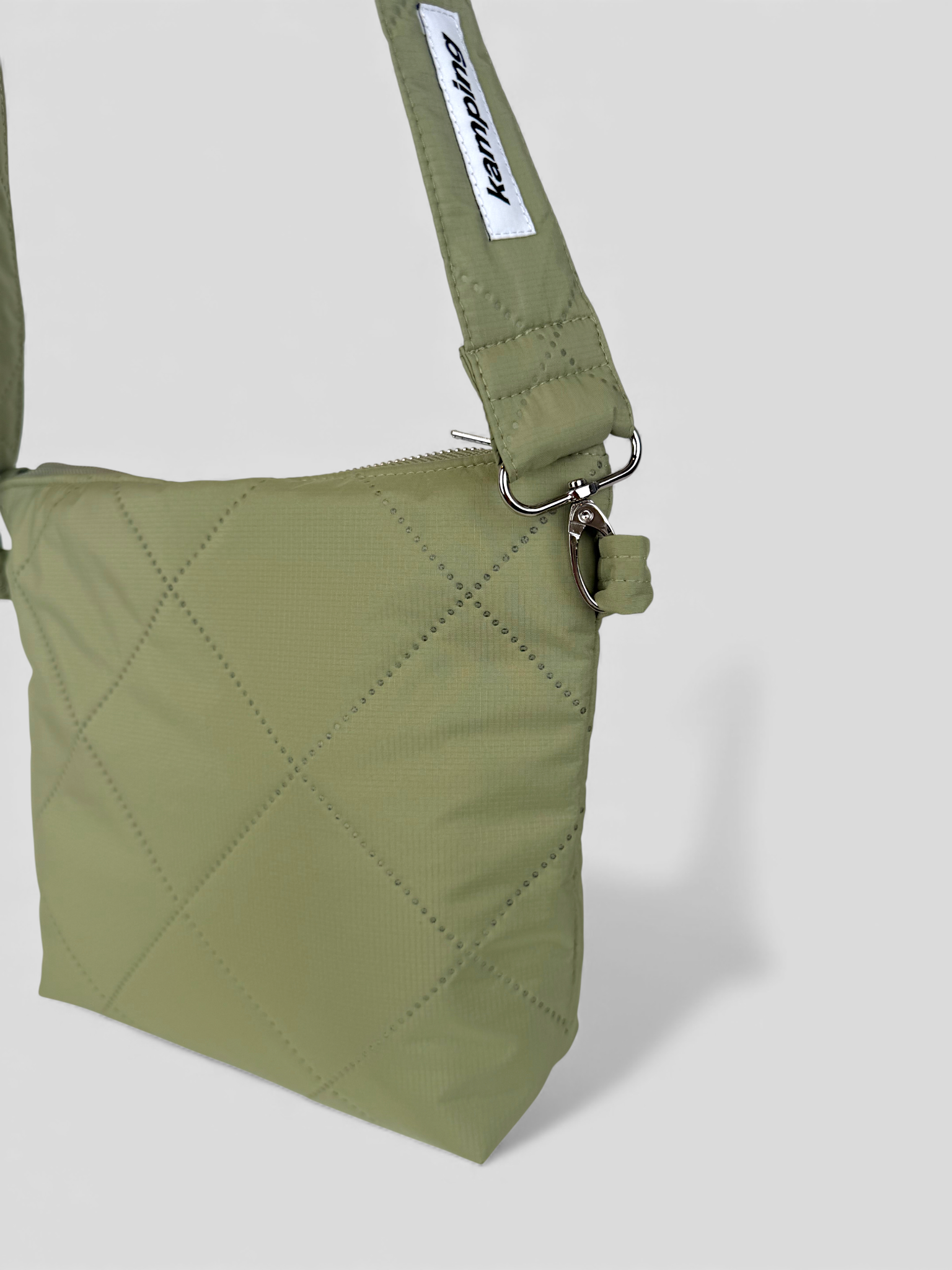 City-Kamp Gesteppte Bauchtasche - Matcha Grün