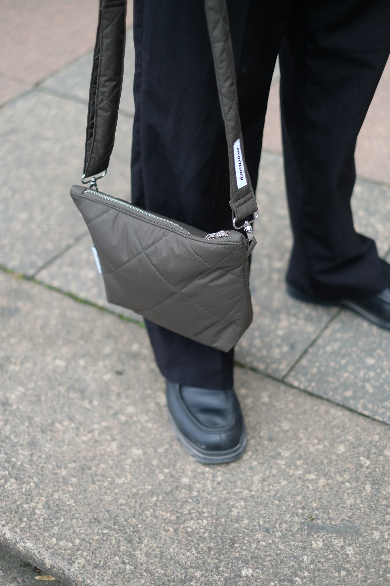 City-Kamp Bauchtasche - Hahnentritt Blau