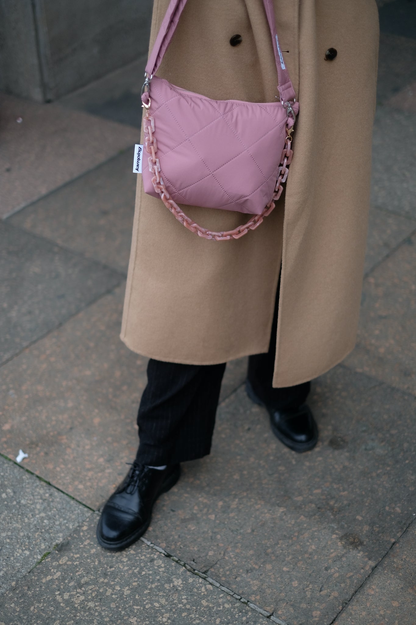 City-Kamp Bauchtasche - Hahnentritt Blau