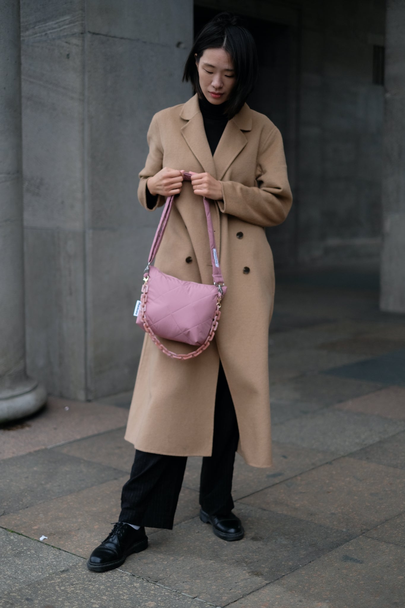 City-Kamp Gesteppte Bauchtasche - Pink-Berry