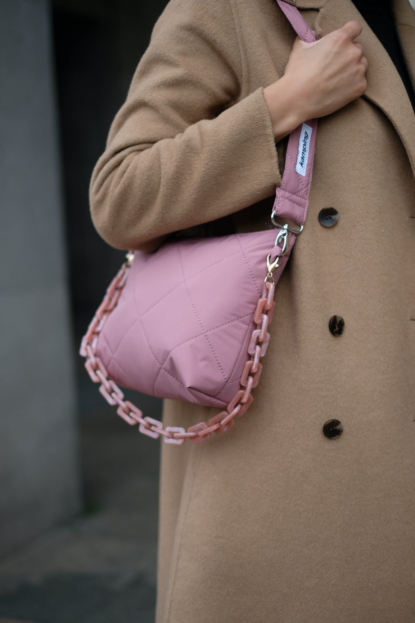 City-Kamp Bauchtasche - Hahnentritt Blau