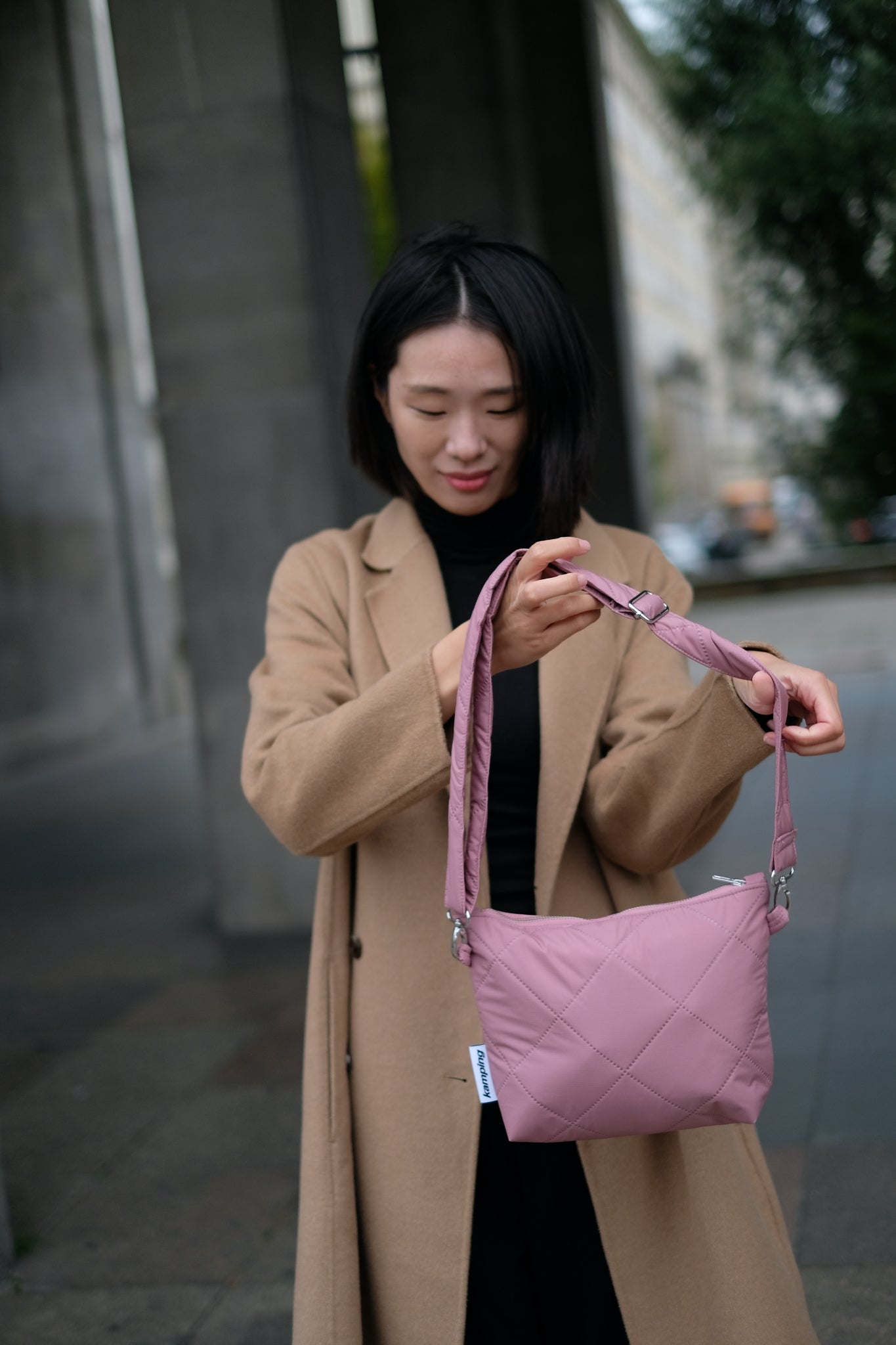 City-Kamp Bauchtasche - Hahnentritt Blau