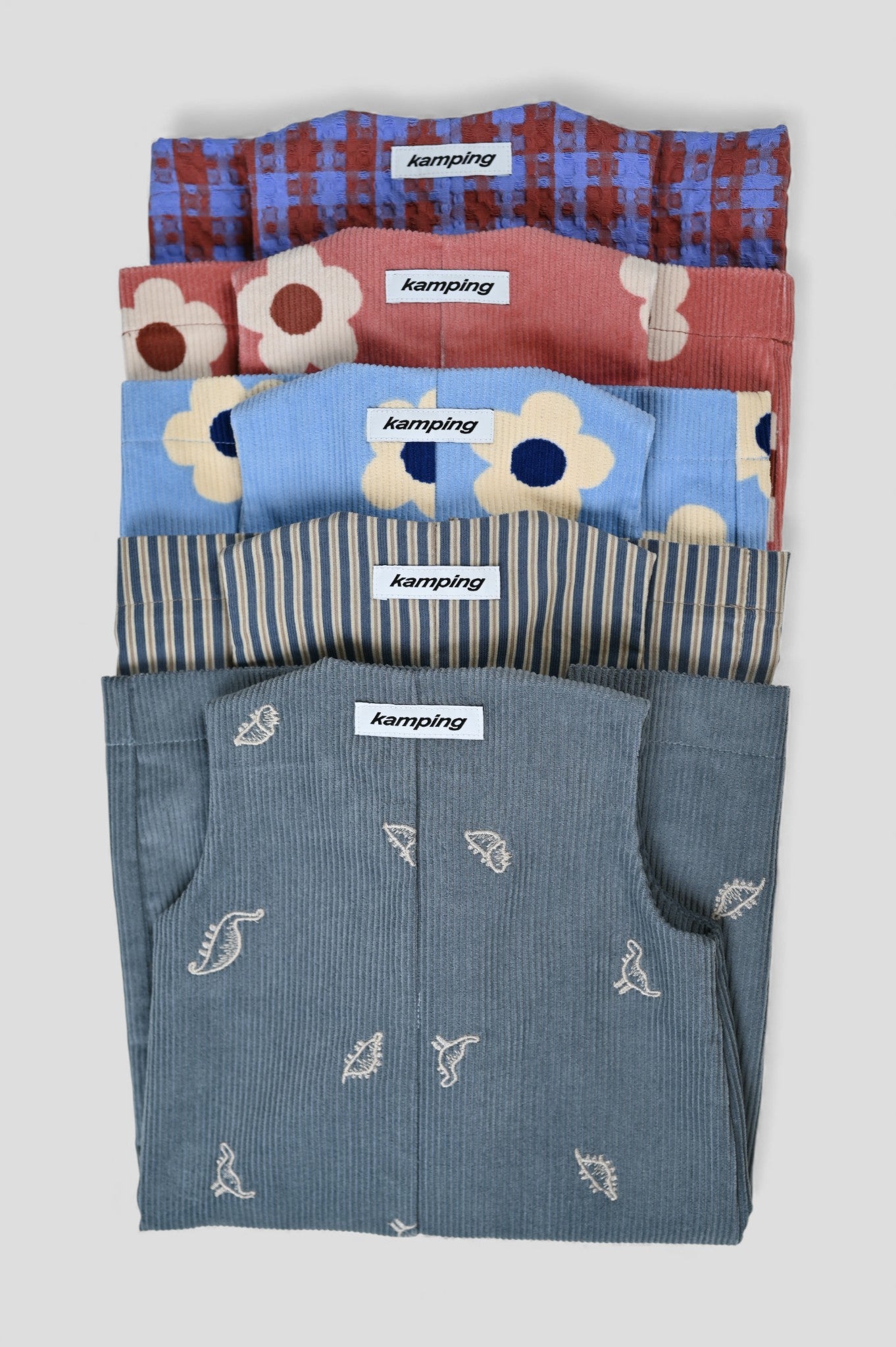Kamping Studios Baby Overall und Strampler, alle Farben