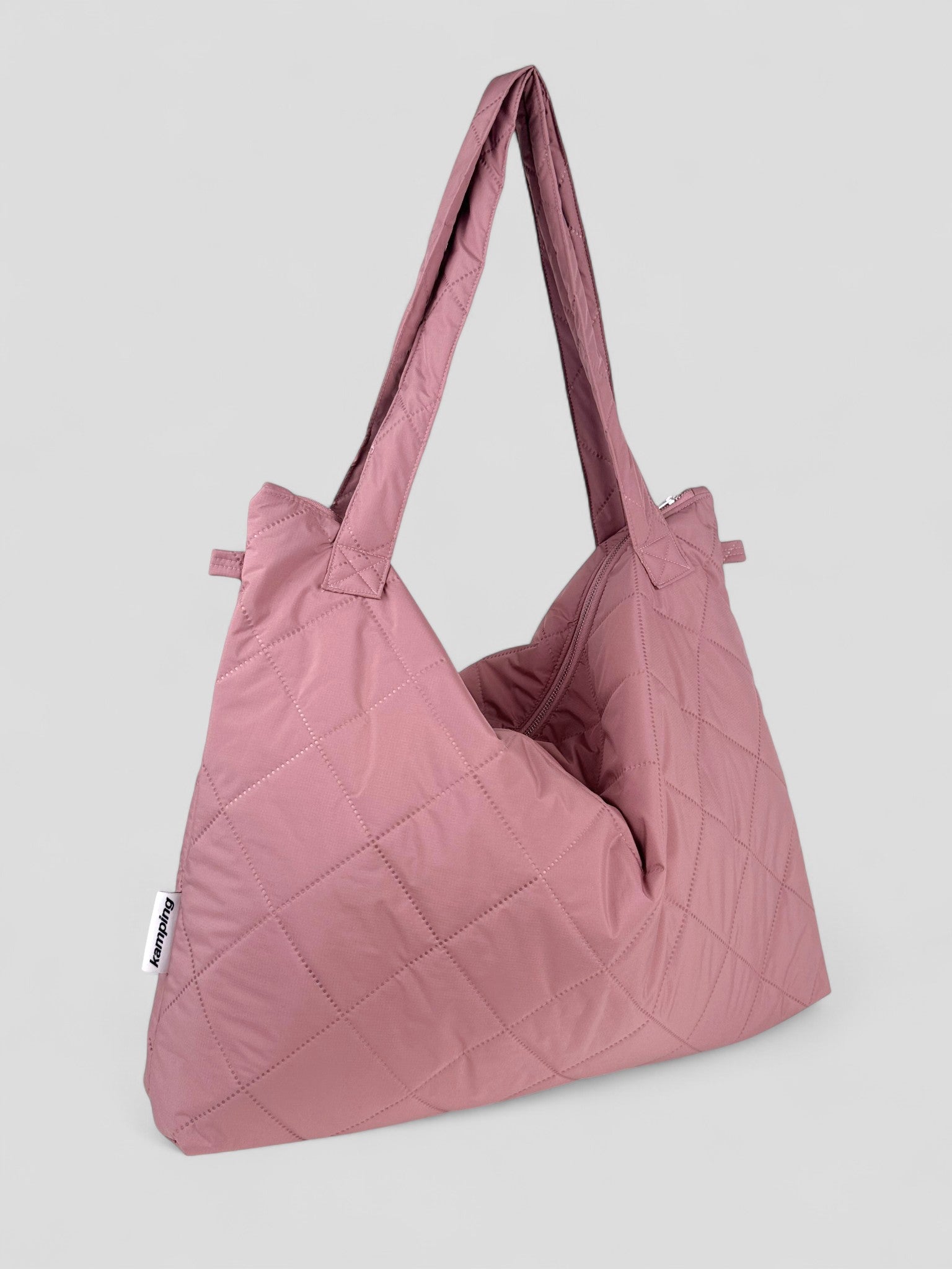 Kamping Studios Mom-bag und Weekender in rosa-pink, Produktfoto, Seitenansicht