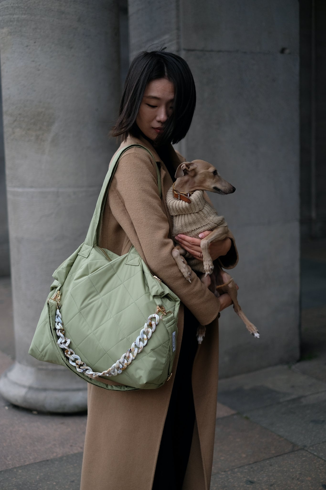 Taschenkette - Marmor