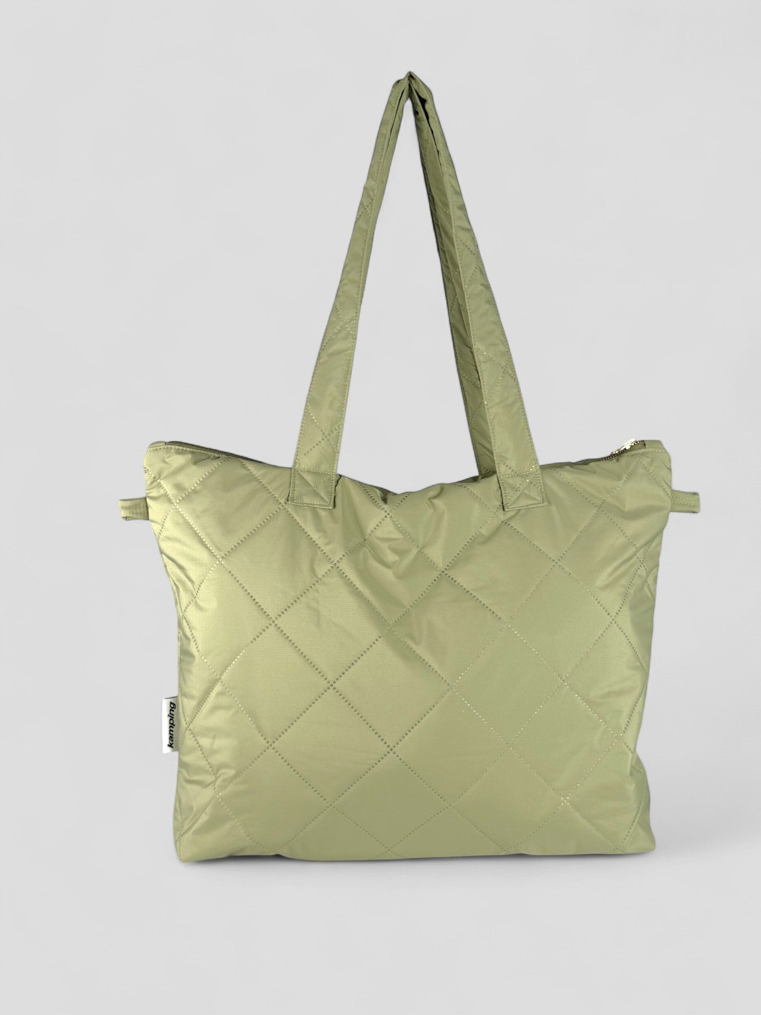 Kamping Studios Shopper Stepptasche in Matcha-Gruen, Produktfoto, Vorderseite