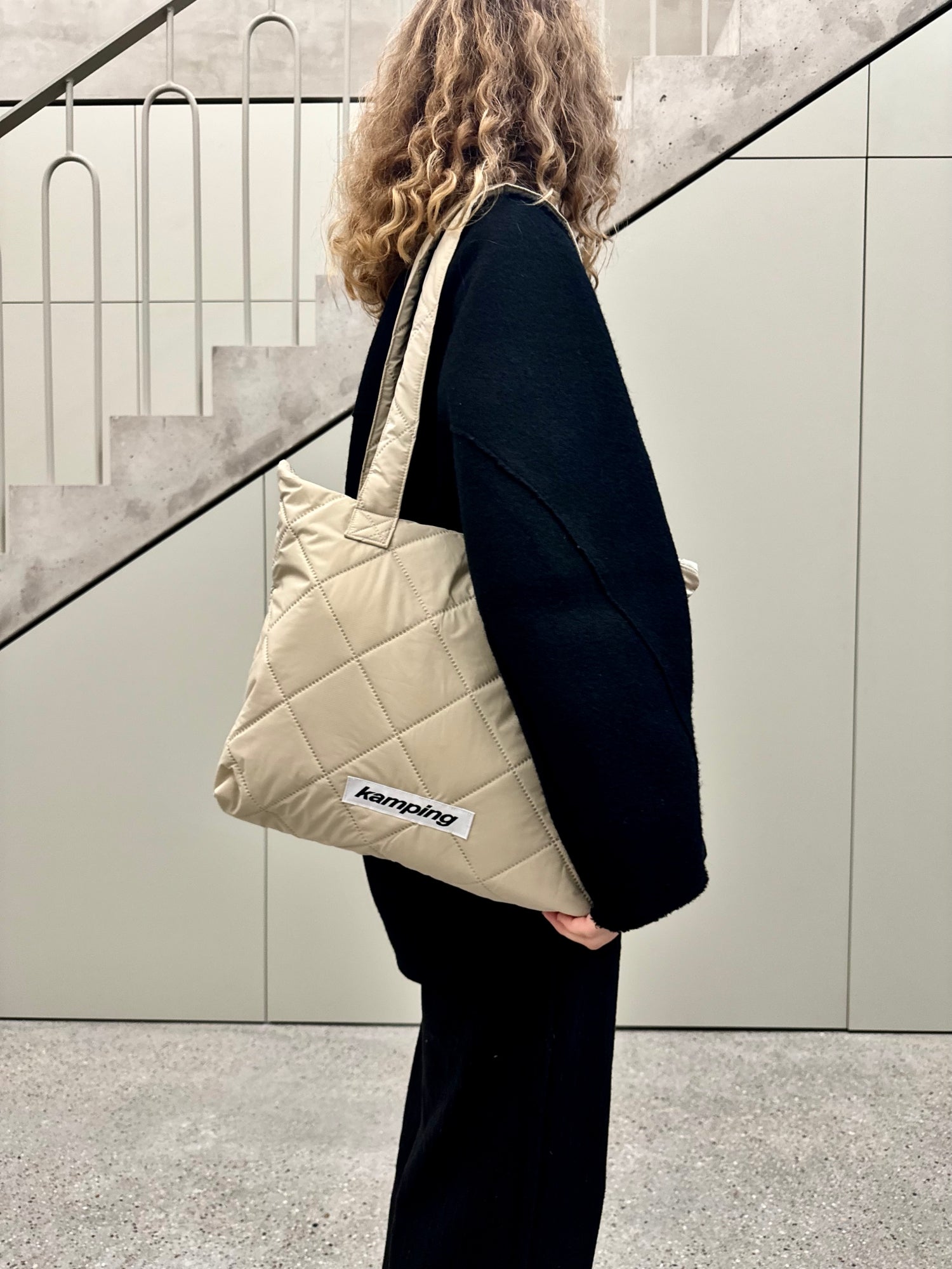 Everyday-Tasche Wasserfest - Beige